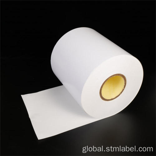 Thermal Label Roll Direct Thermal TOP Water Based Permanent White Glassine Supplier